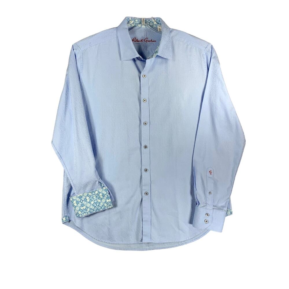 Robert Graham Men's Borsi Long Sleeve Button Down Woven Shirt XL‎
